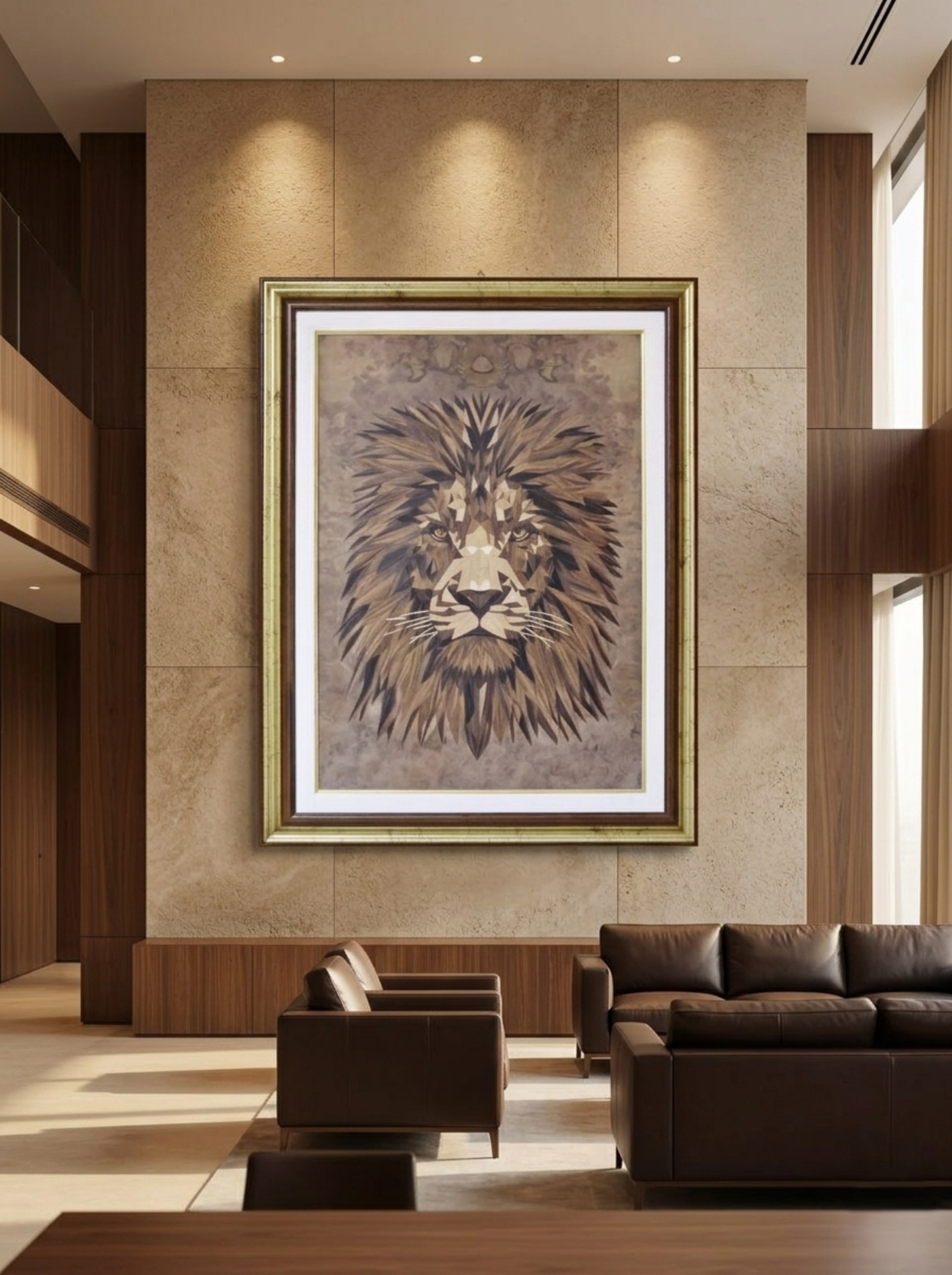 The Sovereign marquetry artwork — editorial presentation