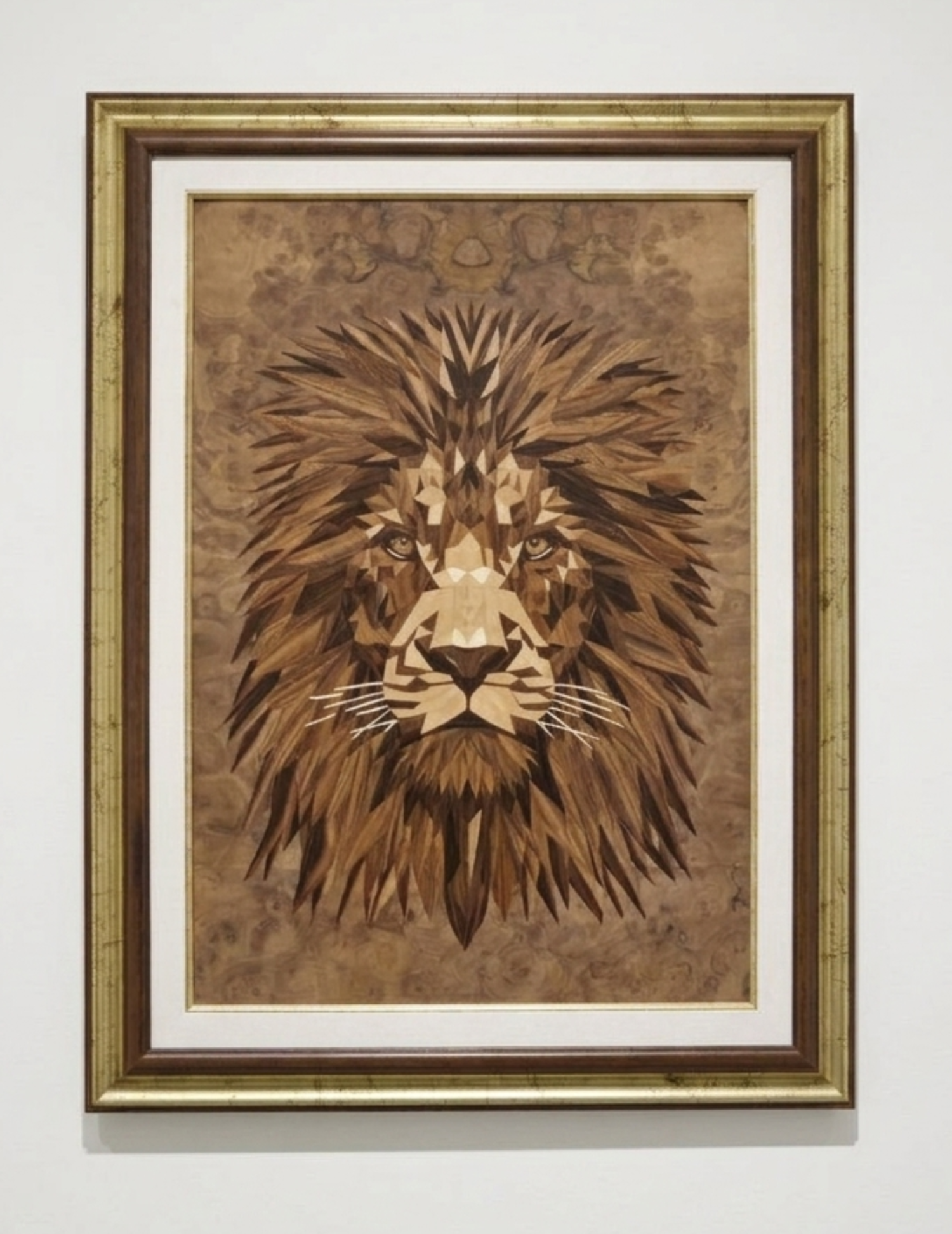 The Sovereign — original marquetry portrait by VaCa Marquetry