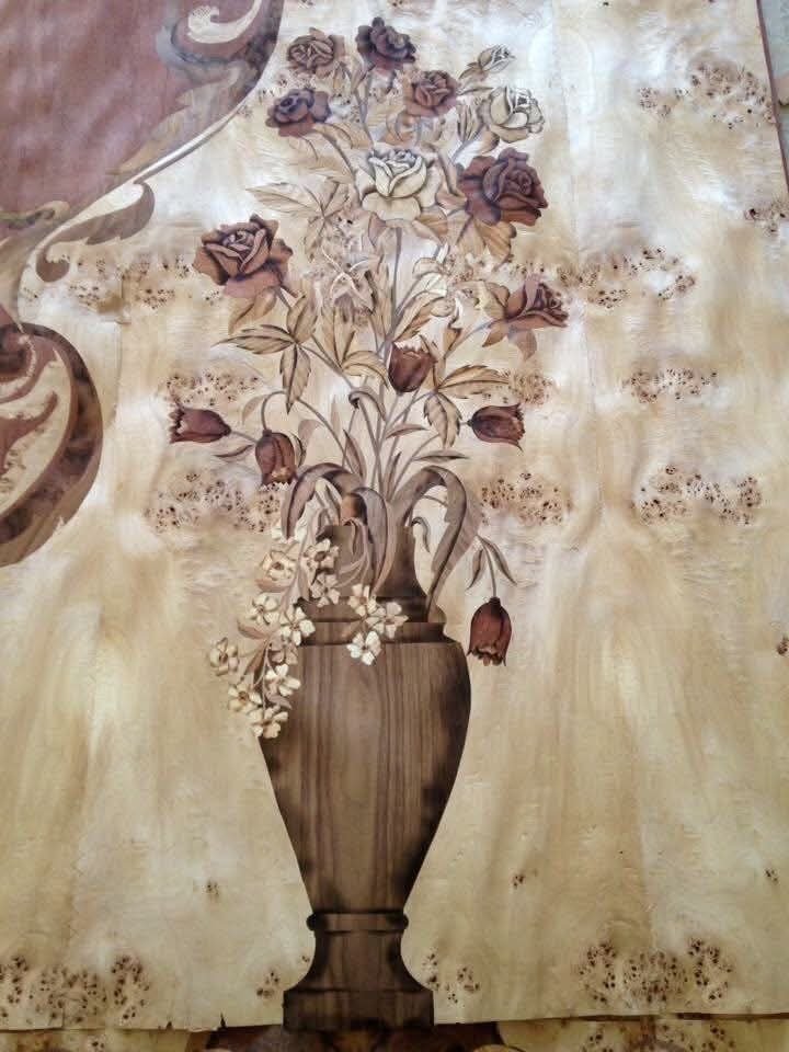 Pannello con vaso di fiori (foto originale)