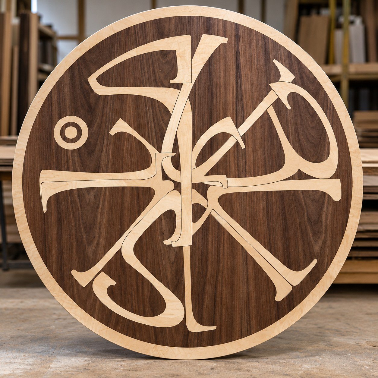 Pannello circolare calligrafico (immagine migliorata)
